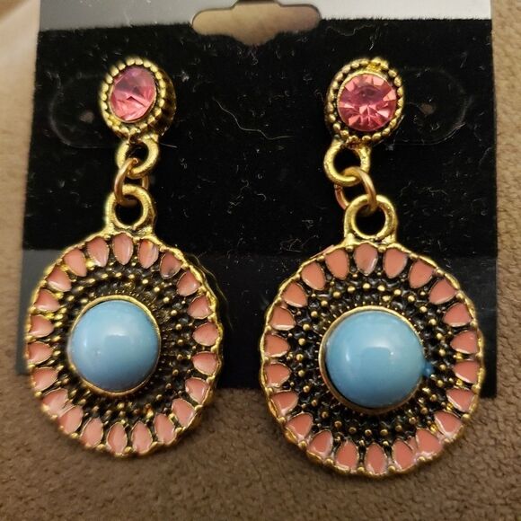 Bohemian Stud Dangle Earring NWT - Picture 3 of 5